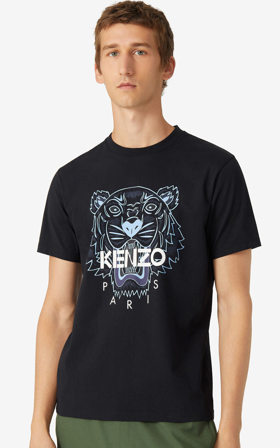 T Shirt Kenzo Homme Tiger Noir ATFQE-5382